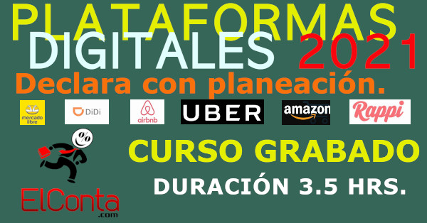 Plataformas Digitales 2021 CON PLANEACIÓN. Combinación de actividades, declaraciones y retenciones.